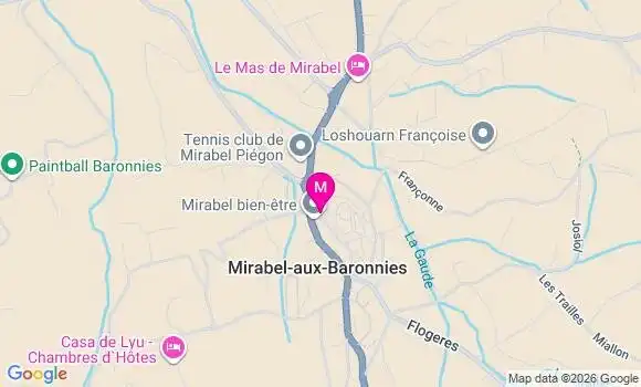 Localisation Mirabel aux Baronnies - 26110