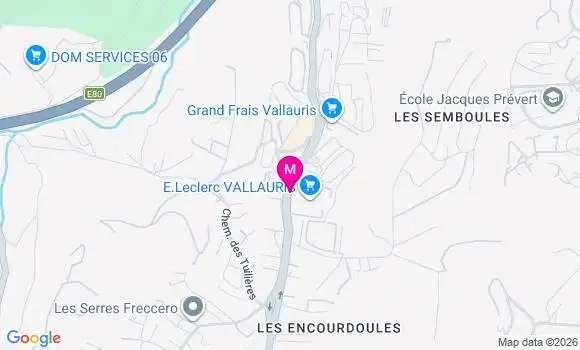 Localisation E.leclerc - 06220