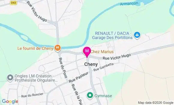 Localisation Cheny - 89400