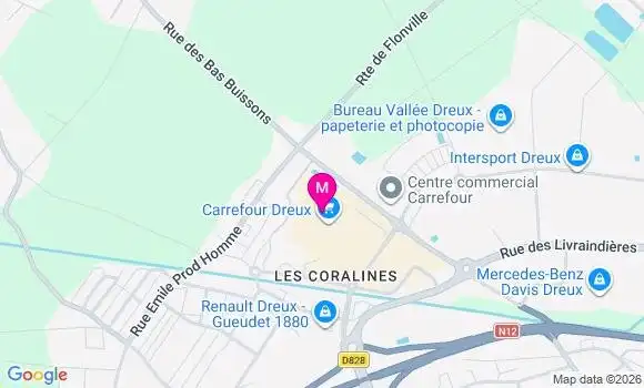 Localisation Carrefour - 28100