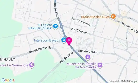 Localisation Centre E.leclerc - 14400