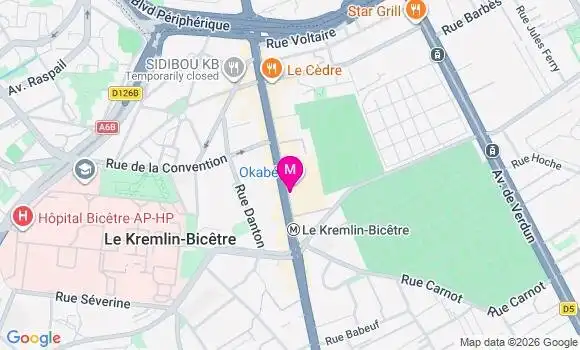 Localisation Auchan - 94270