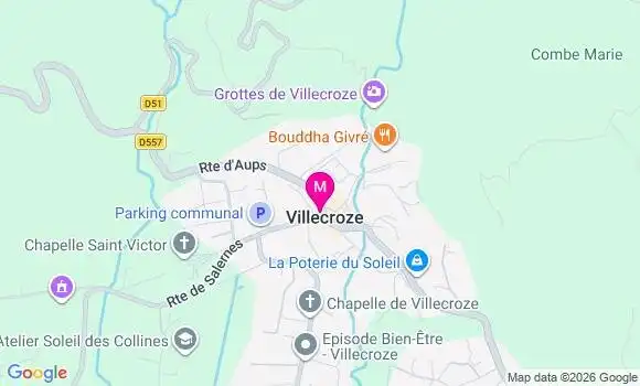 Localisation Villecroze - 83690