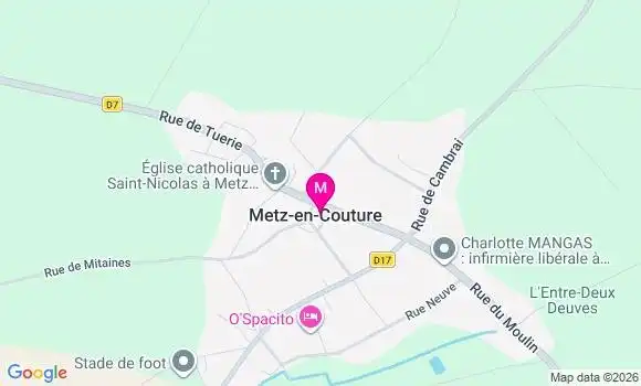Localisation Metz en Couture - 62124
