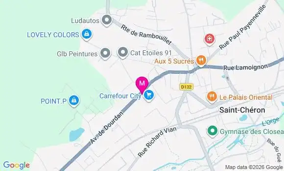 Localisation Carrefour City - 91530