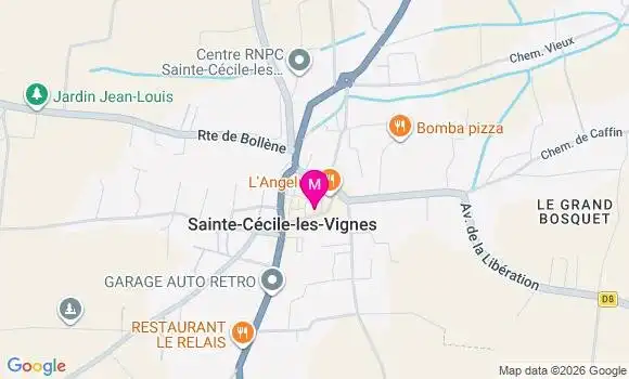 Localisation Sainte Cecile les Vignes - 84290