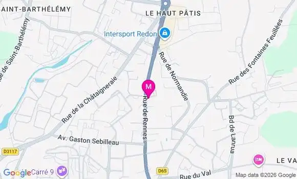 Localisation Intermarche Hyper - 35600