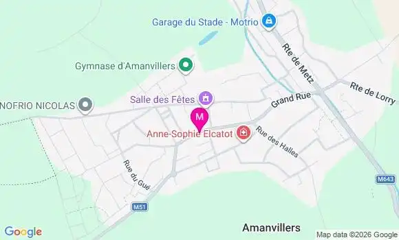 Localisation Amanvillers - 57865