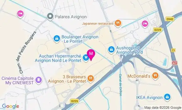 Localisation Auchan Hypermarche - 84130