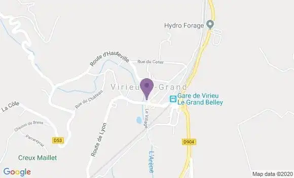 Localisation Virieu le Grand Bp - 01510