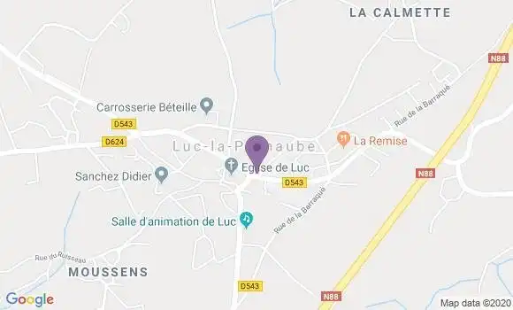 Localisation Calmont Ceignac Ap - 12450