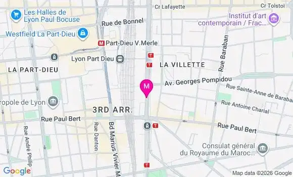 Localisation Lyon Monplaisir Temporaire Continui - 69003