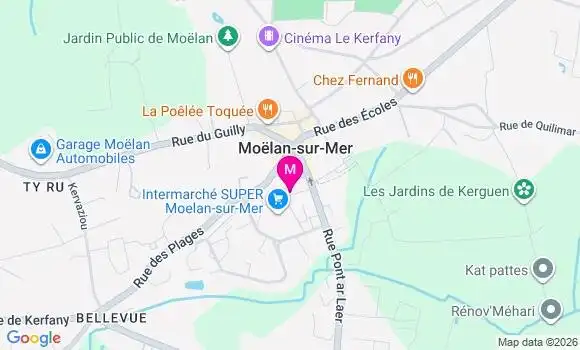 Localisation Intermarche Super - 29350