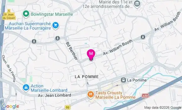 Localisation Marseille la Pomme - 13011