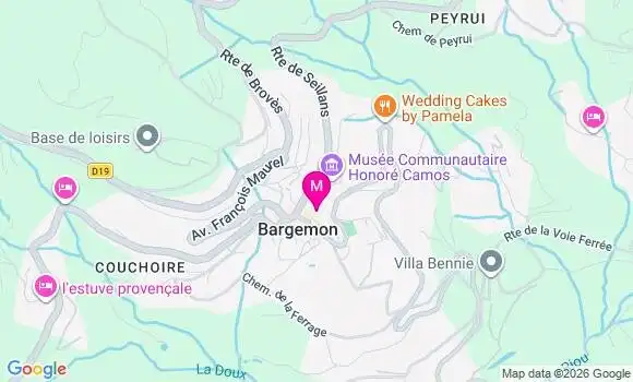 Localisation Bargemon - 83830