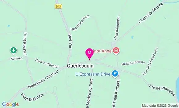 Localisation Guerlesquin - 29650