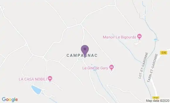 Localisation Campagnac - 12560