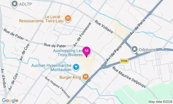 Localisation Auchan Hypermarhe - 82000