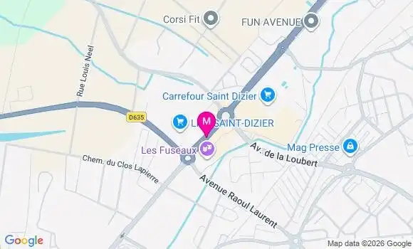 Localisation Carrefour - 52100