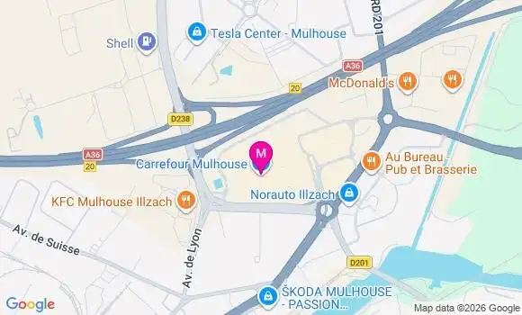Localisation Carrefour - 68110