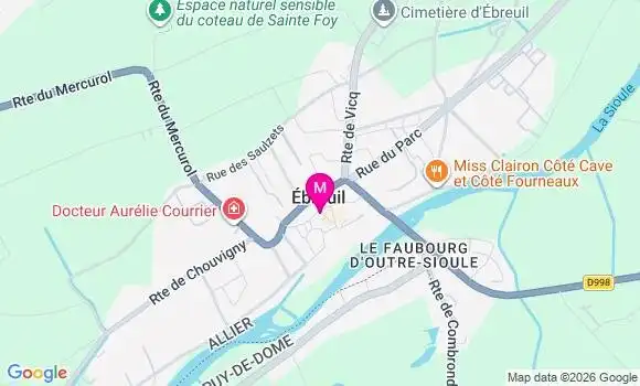 Localisation Ebreuil - 03450
