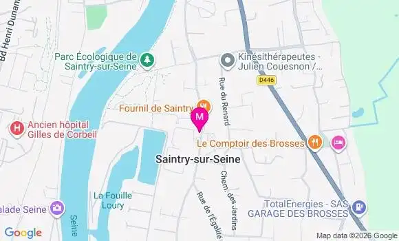 Localisation Saintry sur Seine - 91250