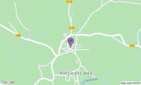 Localisation Cantoin Ap - 12420