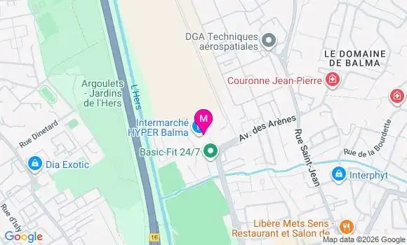 Localisation Intermarche Hyper - 31130