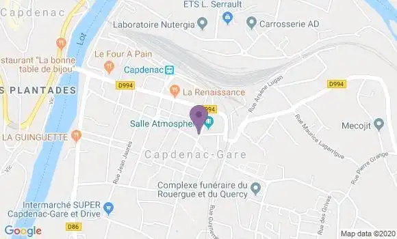 Localisation Capdenac Gare - 12700