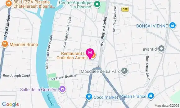 Localisation Chatellerault Ozon - 86100