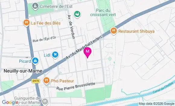 Localisation Auchan - 93330