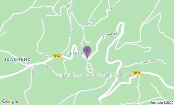 Localisation Castelnau de Mandailles Ap - 12500