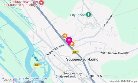 Localisation Les Six Bornes - 77460
