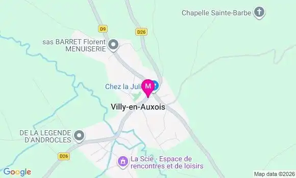 Localisation Villy en Auxois - 21350