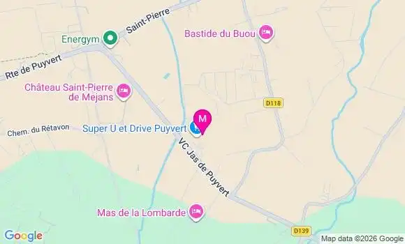 Localisation Super U Supermarche - 84160