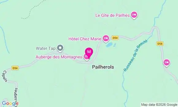 Localisation Pailherols - 15800