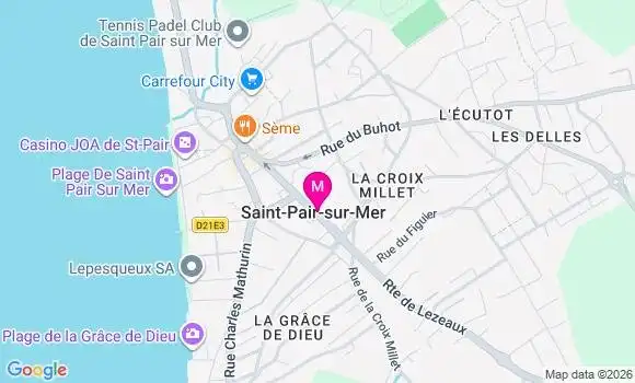 Localisation Saint Pair sur Mer - 50380