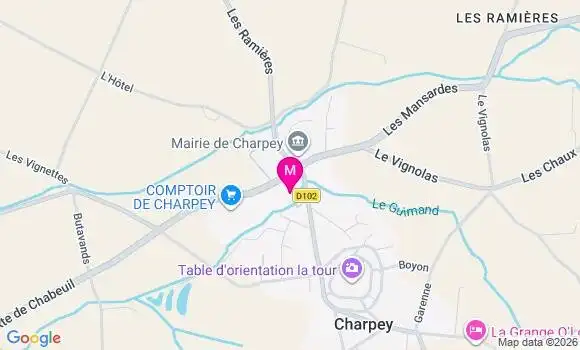 Localisation Comptoir de Campagne - 26300