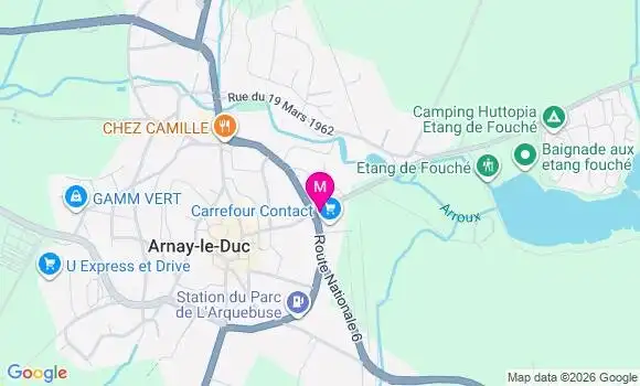 Localisation Carrefour Contact - 21230
