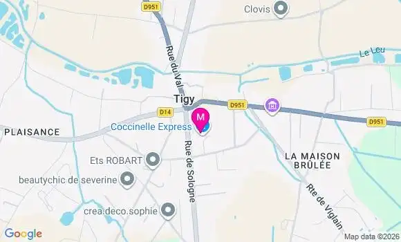 Localisation Coccinelle Express - 45510