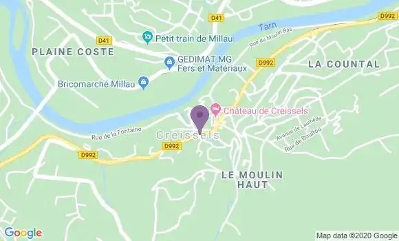 Localisation Creissels Bp - 12100