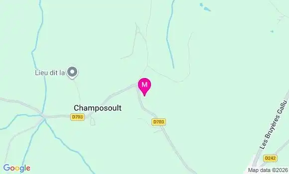 Localisation Gace Bureau de Poste Itinerant - 61230