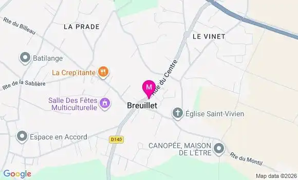 Localisation Breuillet - 17920