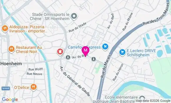 Localisation Carrefour Express - 67800