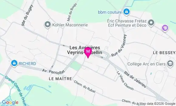 Localisation Les Avenieres - 38630