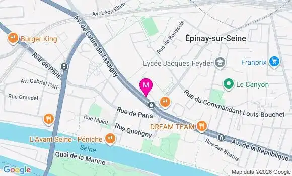 Localisation Auchan - 93800