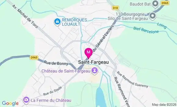 Localisation Saint Fargeau - 89170
