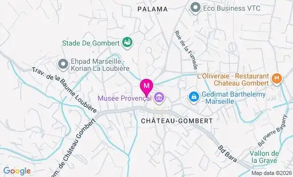 Localisation Marseille Chateau Gombert - 13013