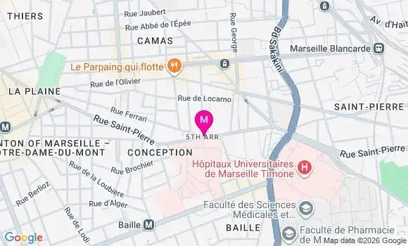 Localisation Marseille Louis Astruc - 13005