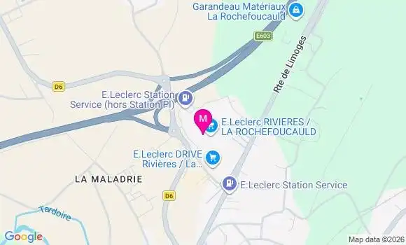 Localisation E.leclerc - 16110